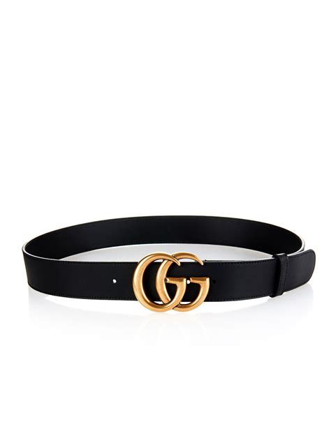 gg leather belt black